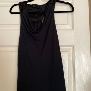 Sleeveless Sheer Black Blouse Size Small